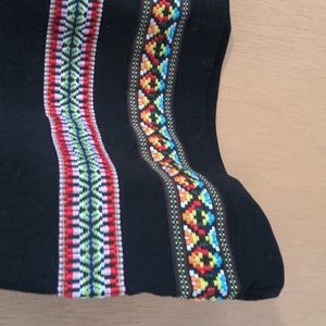 H&M, LBD Black Sleeveless Dress with Gorgeous Trim, Size XS